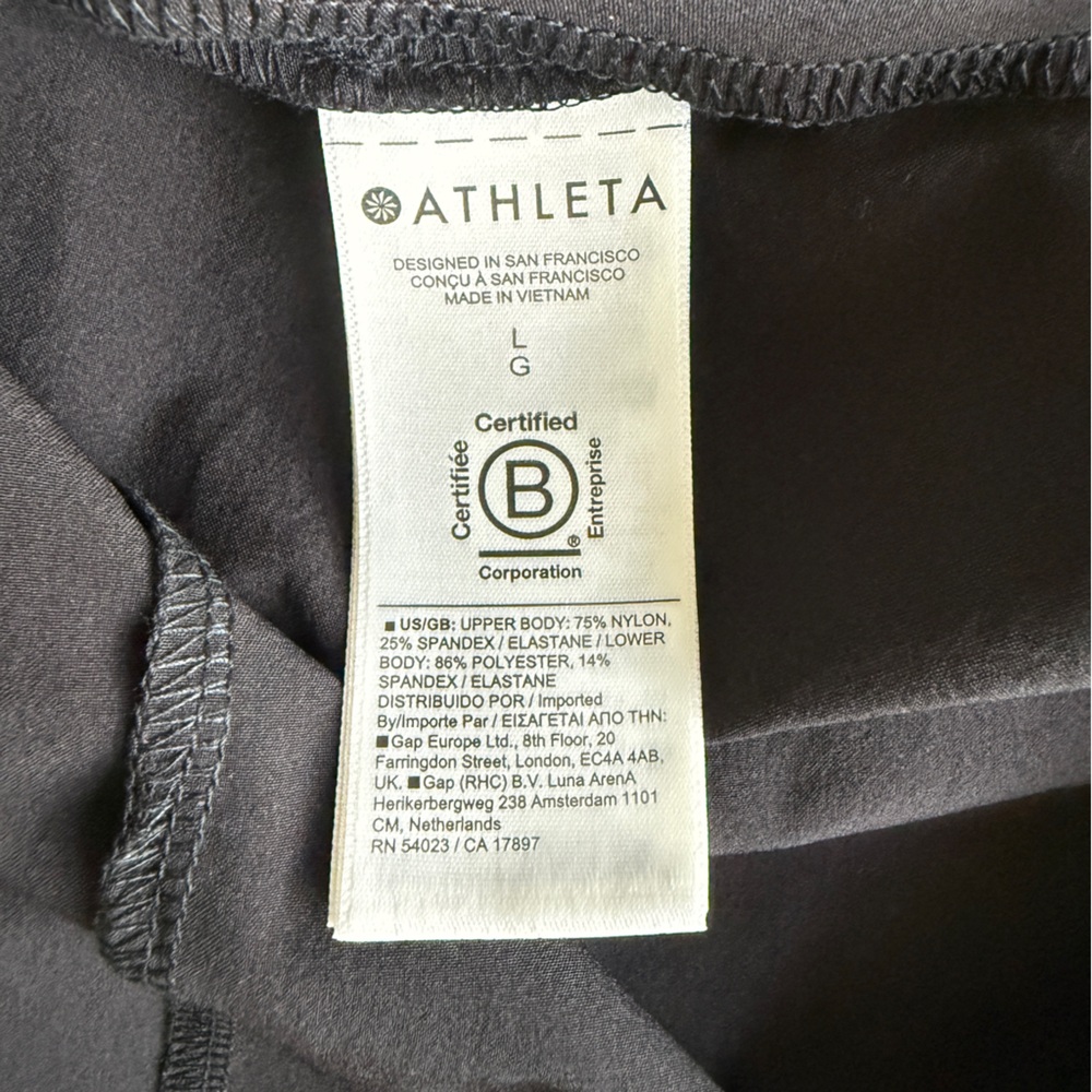 Athleta Elation V-Neck Hybrid Dress Black NWT Large - Picture 10 of 15